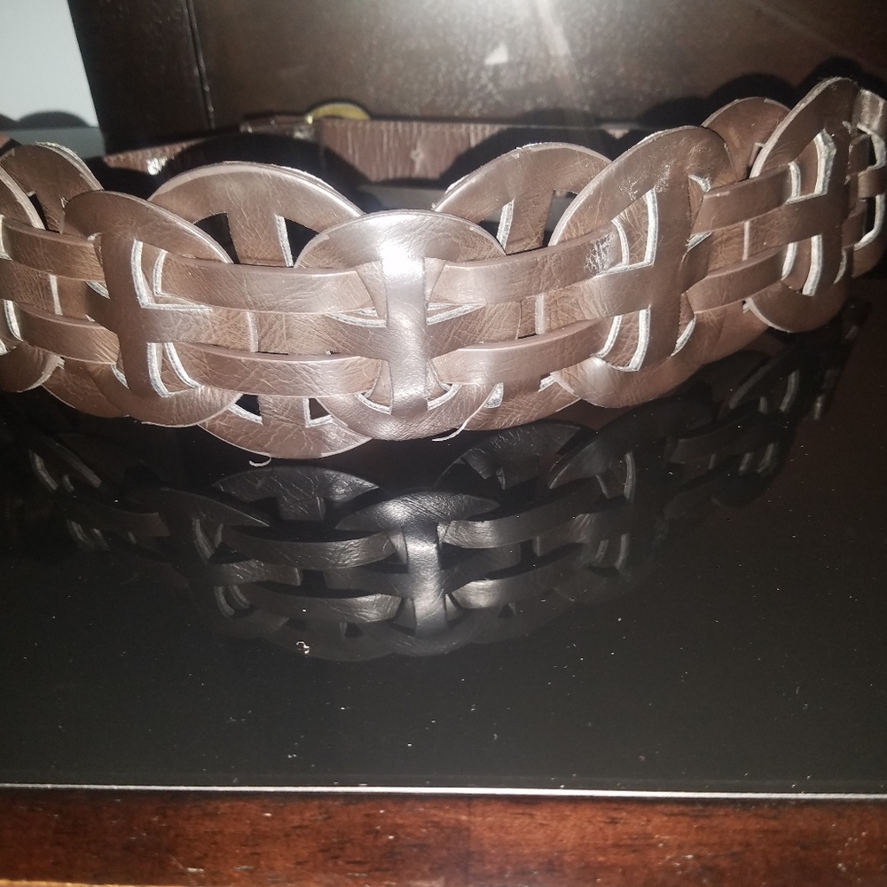 Chocolate Brown Woven Belt